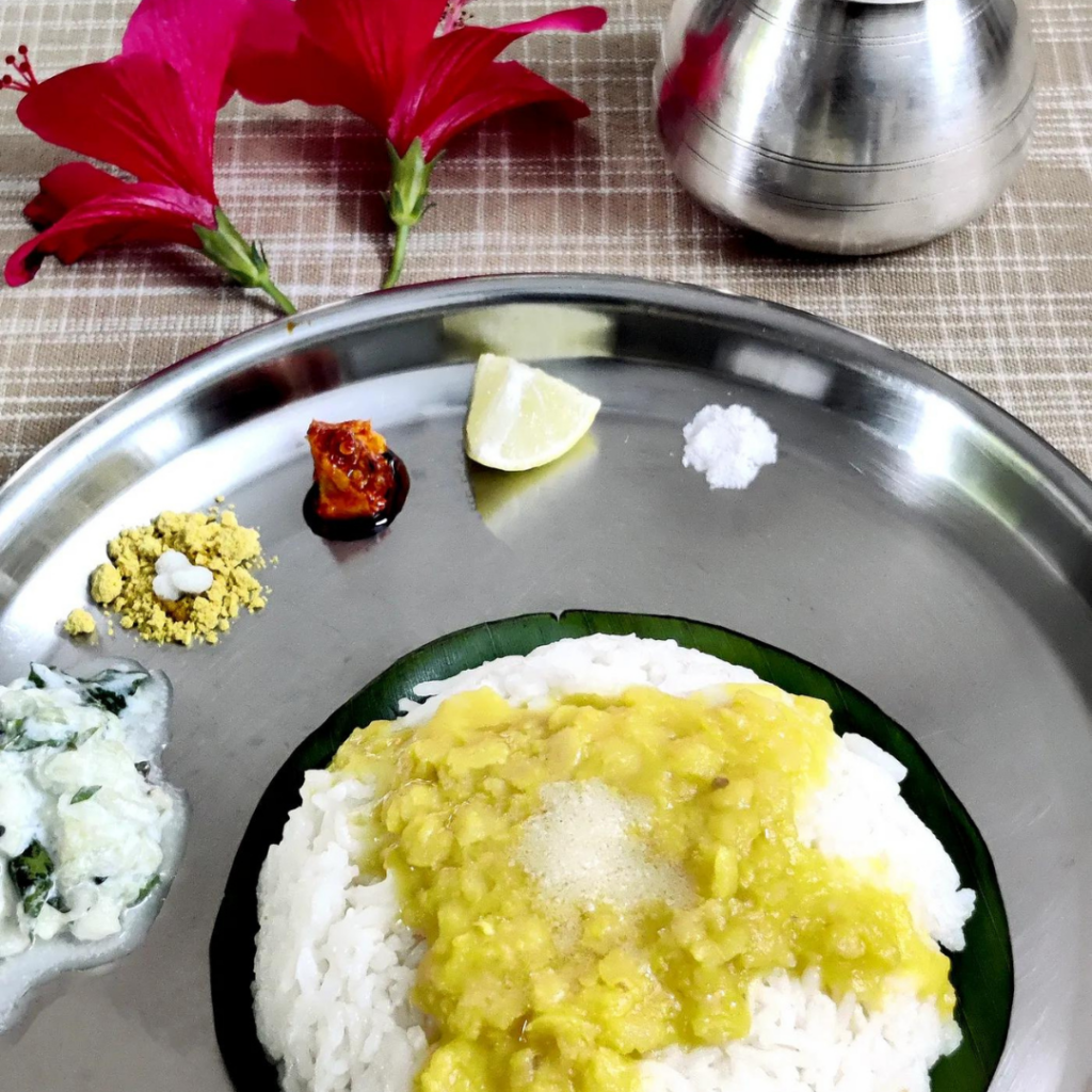 Dal Chaval in a plate